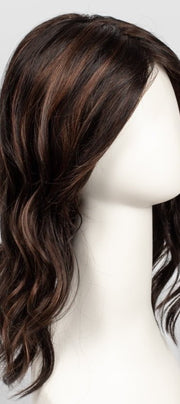 FS4/33/30A MIDNIGHT COCOA | Dark Brown, Medium Red, Medium Natural Red Blonde/Brown Blend with Medium Natural Red Blonde/Brown Blend Bold Highlights