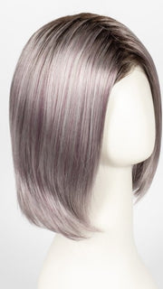 FS38/PLS8 FLURRY | Dark Natural Gold Brown with 35% Grey with Bold Plum Highlights. Shaded with Medium Brown