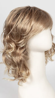 27T613S8 SHADED SUN | Medium Natural Red-Gold Blonde & Pale Natural Gold Blonde Blend and Tipped, Shaded with Medium Brown