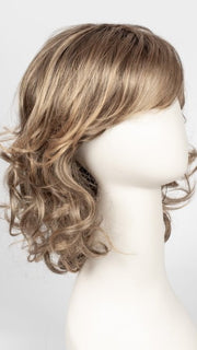 24BT18S8 SHADED MOCHA | Medium Natural Ash Blonde & Light Natural Gold Blonde Blend, Shaded with Medium Brown