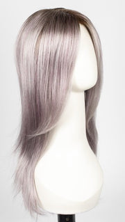 FS38/PLS8 FLURRY | Dark Natural Gold Brown with 35% Grey with Bold Plum Highlights. Shaded with Medium Brown