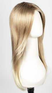 27T613S8 SHADED SUN | Medium Natural Red-Gold Blonde & Pale Natural Gold Blonde Blend and Tipped, Shaded with Medium Brown