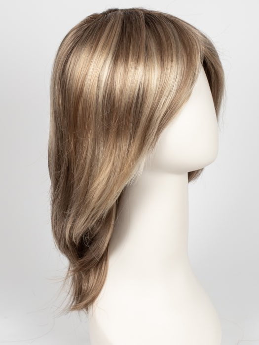 12FS8 SHADED PRALINE | Light Gold Brown, Light Natural Gold Blonde & Pale Natural Gold-Blonde Blend, Shaded with Medium Brown