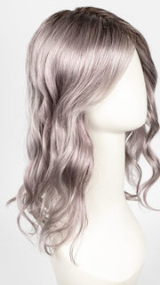 FS38/PLS8 FLURRY | Dark Natural Gold Brown with 35% Grey with Bold Plum Highlights. Shaded with Medium Brown