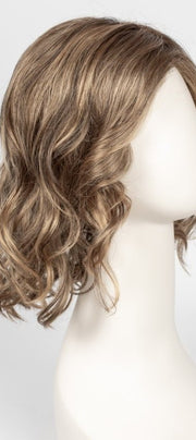 24BT18S8 SHADED MOCHA | Medium Natural Ash Blonde & Light Natural Gold Blonde Blend, Shaded with Medium Brown