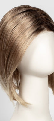 27T613S8 SHADED SUN | Medium Natural Red-Gold Blonde & Pale Natural Gold Blonde Blend and Tipped, Shaded with Medium Brown