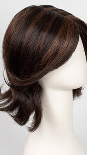 FS4/33/30A MIDNIGHT COCOA | Dark Brown, Medium Red, Medium Natural Red Blonde/Brown Blend with Medium Natural Red Blonde/Brown Blend Bold Highlights
