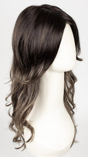S2-103/18RO MIDNIGHT | Black/Brown Blend roots to midlength, Platinum Blonde& Dark Natural Ash Blonde blend midlength to ends