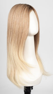 27T613S8 SHADED SUN | Medium Natural Red-Gold Blonde & Pale Natural Gold Blonde Blend and Tipped, Shaded with Medium Brown