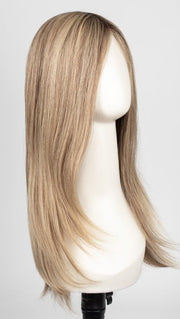 24BT18S8 SHADED MOCHA | Medium Natural Ash Blonde & Light Natural Gold Blonde Blend, Shaded with Medium Brown