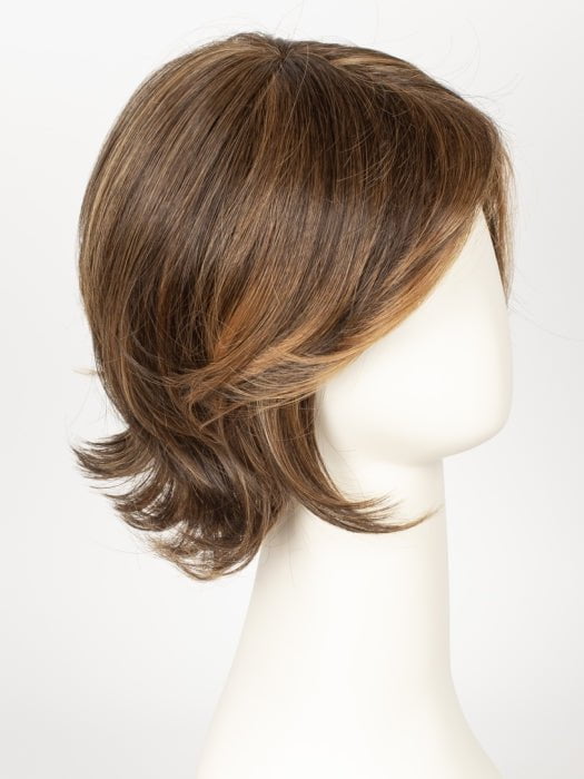 6F27 CARAMEL RIBBON  | Dark Brown with Light Red-Gold Blonde Highlights and Tips
