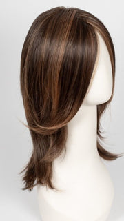 6F27 CARAMEL RIBBON | Natural Gold Brown with Medium Red-Gold Blonde Highlights & Tips