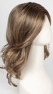 24BT18S8 SHADED MOCHA | Medium Natural Ash Blonde & Light Natural Gold Blonde Blend, Shaded with Medium Brown