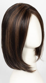 FS4/33/30A MIDNIGHT COCOA | Dark Brown, Medium Red, Medium Natural Red Blonde/Brown Blend with Medium Natural Red Blonde/Brown Blend Bold Highlights