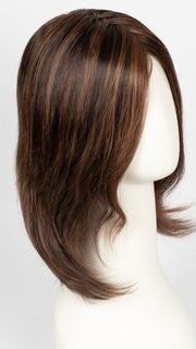 FS4/33/30A MIDNIGHT COCOA | Dark Brown, Medium Red, Medium Natural Red Blonde/Brown Blend with Medium Natural Red Blonde/Brown Blend Bold Highlights