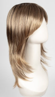 24BT18S8 SHADED MOCHA | Medium Natural Ash Blonde & Light Natural Gold Blonde Blend, Shaded with Medium Brown