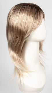 27T613S8 SHADED SUN | Medium Natural Red-Gold Blonde & Pale Natural Gold Blonde Blend and Tipped, Shaded with Medium Brown