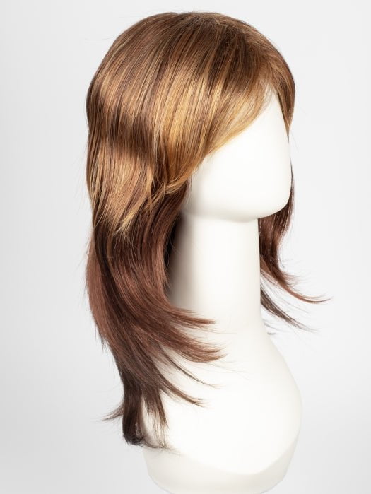 32BF CHERRY ALMOND TART | Medium Natural Red Base with Medium Red-Gold Blonde Tips, Dark/Medium Red Nape