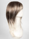 S18-60/102RO SOLSTICE | Dark Natural Ash Blonde roots to midlength, pure white with Pale Platinum Blonde midlength to ends
