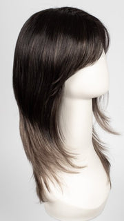 S2-103/18RO MIDNIGHT | Black/Brown Blend roots to midlength, Platinum Blonde& Dark Natural Ash Blonde blend midlength to ends