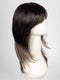 S2-103/18RO MIDNIGHT | Black/Brown Blend roots to midlength, Platinum Blonde& Dark Natural Ash Blonde blend midlength to ends
