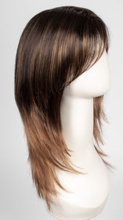 S6-30A27RO AUTUMN | Brown roots to midlength, Medium Natural Red & Medium Red-Gold Blonde Blend midlength to ends