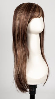 AUBURN SUGAR-R | Rooted Dark Auburn with Medium Auburn Base with Dark Strawberry Blonde Highlights