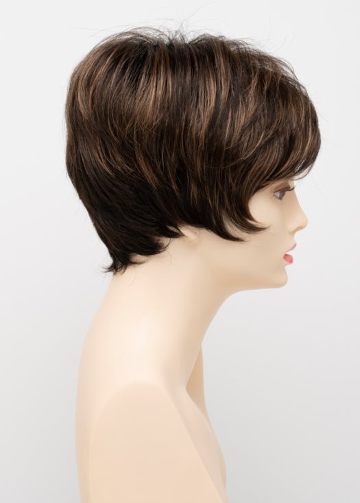 AMARETTO CREAM | Dark Brown roots with overall Medium Brown base with Honey Blonde highlights