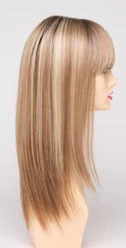 SPARKLING CHAMPAGNE | Medium Brown roots with overall Strawberry Blonde base and soft Golden Blonde highlights