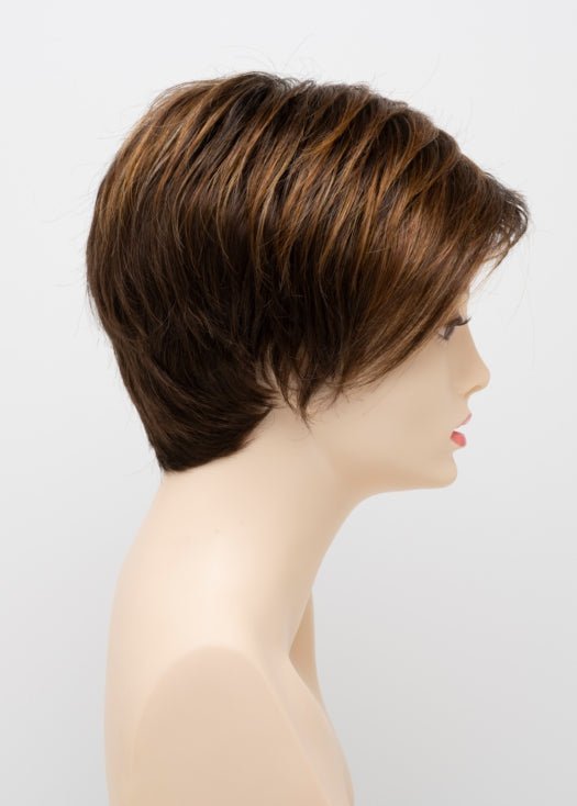 CHOCOLATE CARAMEL | Medium Brown with Soft Red and Blonde highlights