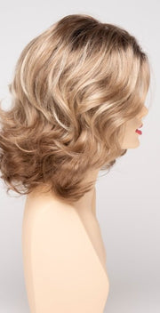 SPARKLING CHAMPAGNE | Medium Brown roots with overall Strawberry Blonde base and soft Golden Blonde highlights