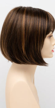 CHOCOLATE CARAMEL | Medium Brown with Soft Red and Blonde highlights