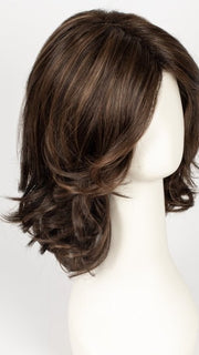 COFFEE LATTE R | Rooted Dark Brown with Dark Brown & Honey Brown evenly blended highlights