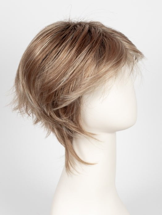 NUTMEG F | Medium Blonde and Honey Brown Base Frosted with Platinum Blonde Highlights
