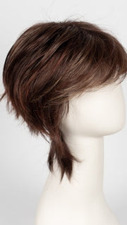 RAZBERRY ICE R | Rooted Dark Auburn with Medium Auburn Base with Copper and Strawberry Blonde Highlights