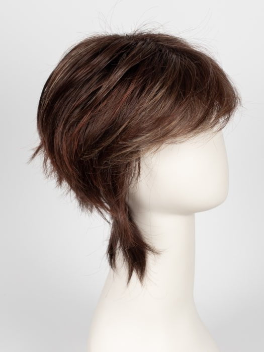 RAZBERRY ICE R | Rooted Dark Auburn with Medium Auburn Base with Copper and Strawberry Blonde Highlights