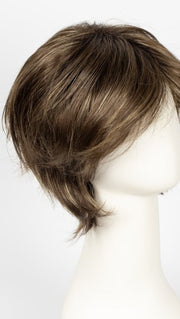 ICED MOCHA R | Rooted Dark Brown with Medium Brown Base Blended with Light Blonde Highlights