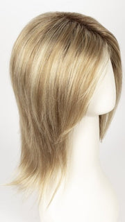 CREAMY TOFFEE R | Rooted Dark with Light Platinum Blonde and Light Honey Blonde evenly blended