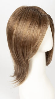 MAPLE-SUGAR-R | Light-Medium Brown Base with Warm Medium Blonde Highlights and Dark Brown Roots