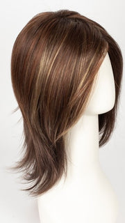 RAZBERRY ICE R | Rooted Dark Medium Auburn base with Copper and Strawberry Blonde highlights