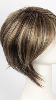 CHOCOLATE FROST R | Dark Brown Base with Honey Blonde and Platinum highlights with Dark Brown roots