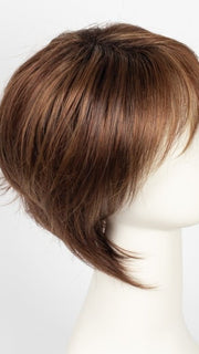 IRISH SPICE R | Dark Auburn with Medium Auburn Base and Dark Honey Blonde highlights with Dark Brown roots