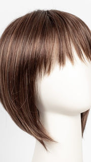 AUBURN-SUGAR-R | Rooted Dark with a Medium Auburn base with a Dark Strawberry Blonde highlight
