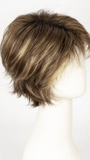 ICED-MOCHA-R | Rooted Dark with Medium Brown blended with Light Blonde highlights