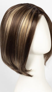 CKISSRT4 | Golden Brown with Copper Blonde Highlights and Dark Brown Roots