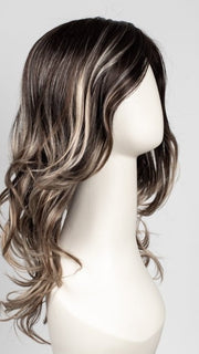 AMERICANO | Dark Brown Base with Medium Golden Brown, Pale Blonde, and Platinum Blonde Highlights