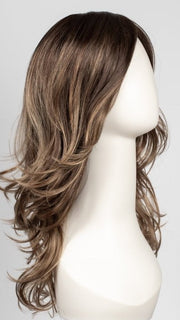 TOFFEE-LATTE | Light Chestnut Brown Base with Caramel Blonde Highlights