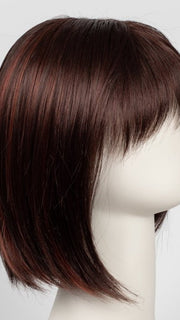 CHERRY-COLA | Dark Auburn base color with brighter Red chunk highlights 