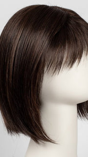 COFFEE-LATTE-R | Dark Brown with Evenly Blended Honey Brown Highlights with Dark Brown roots