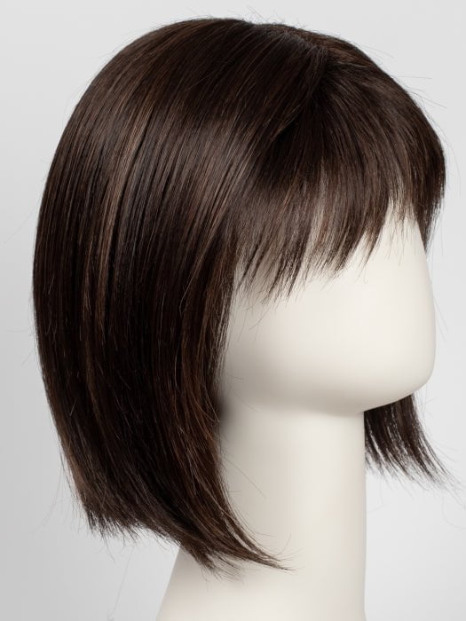 COFFEE-LATTE-R | Dark Brown with Evenly Blended Honey Brown Highlights with Dark Brown roots